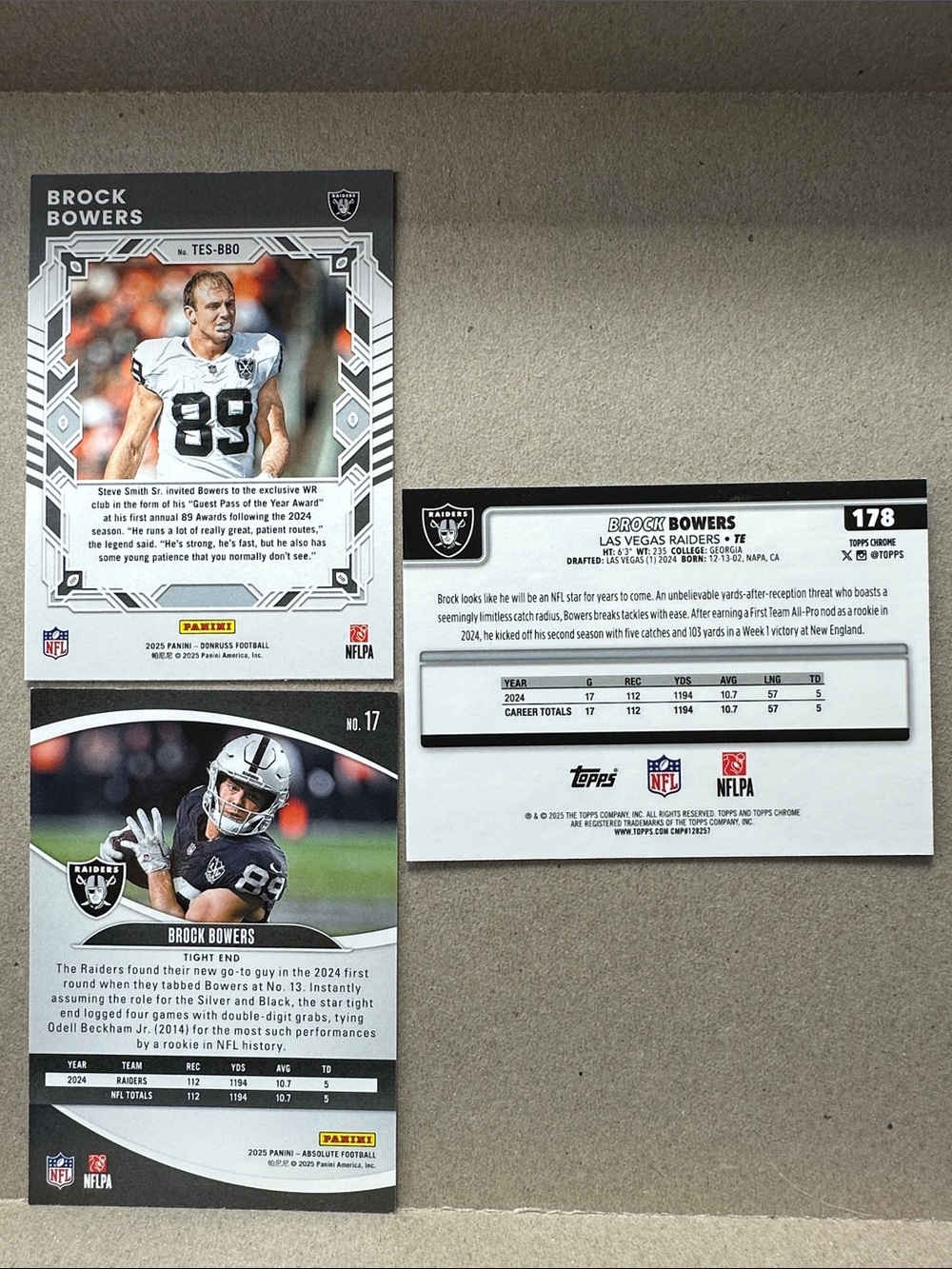 6 Rookies of Brock Bowers w/ Franchise Foundations +Jeanty/Bech Rookies + Crosby - Picture 8 of 16